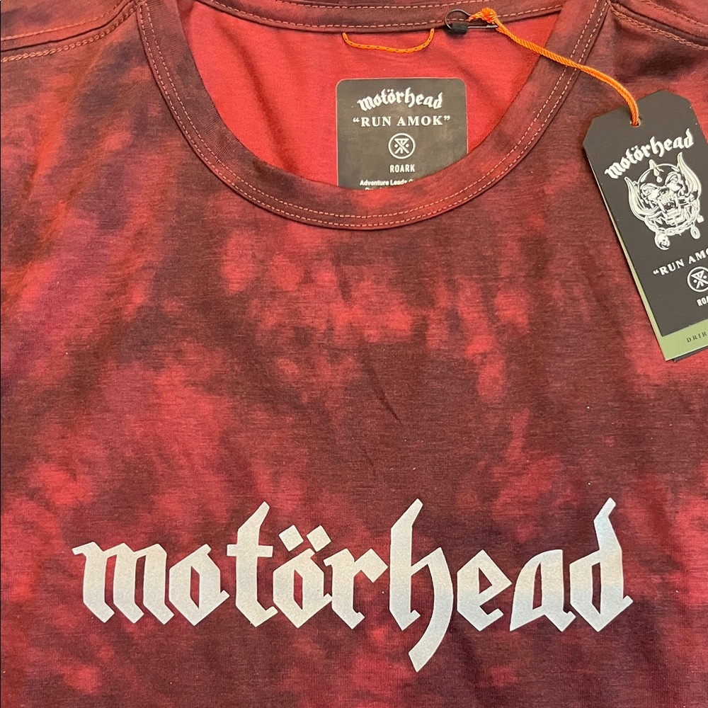 Motörhead Roark Graphic Tee Shirt Men’s Large Burgundy Tie-Dye Rock Band New - Picture 6 of 14